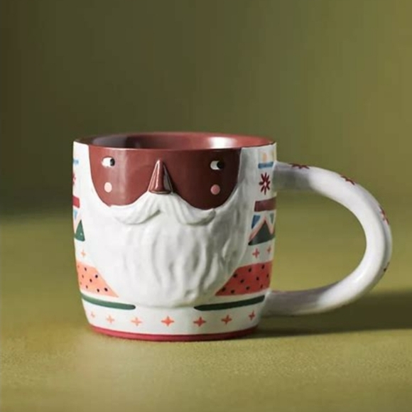 Anthropologie Other - Anthropologie Santa Claus Christmas Mug By Fotini Tikkou